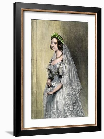 Queen Victoria on Her Wedding Day-null-Framed Giclee Print