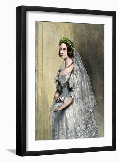 Queen Victoria on Her Wedding Day-null-Framed Giclee Print