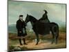 Queen Victoria on Horseback with John Brown (Oil on Canvas)-Charles Burton Barber-Mounted Giclee Print