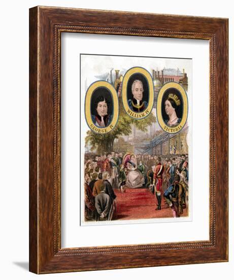 Queen Victoria Opening the Great Exhibition, Crystal Palace, London, May 1851-null-Framed Giclee Print