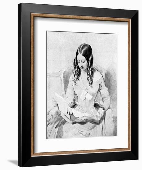 Queen Victoria Reading Despatches, C1840S-William Charles Ross-Framed Giclee Print