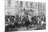 Queen Victoria Receiving the Guards at Buckingham Palace, 1857-G Greatbach-Mounted Giclee Print