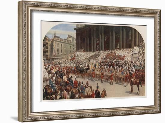 Queen Victoria's Diamond Jubilee, St Paul's Cathedral, London, 22 June 1897-Andrew Carrick Gow-Framed Giclee Print