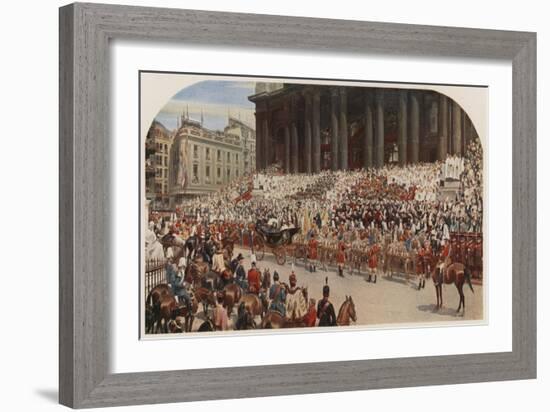 Queen Victoria's Diamond Jubilee, St Paul's Cathedral, London, 22 June 1897-Andrew Carrick Gow-Framed Giclee Print