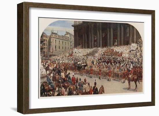 Queen Victoria's Diamond Jubilee, St Paul's Cathedral, London, 22 June 1897-Andrew Carrick Gow-Framed Giclee Print