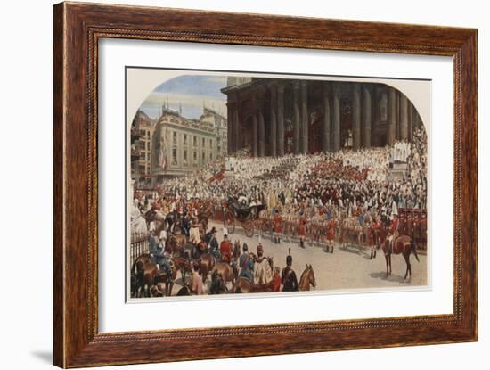 Queen Victoria's Diamond Jubilee, St Paul's Cathedral, London, 22 June 1897-Andrew Carrick Gow-Framed Giclee Print