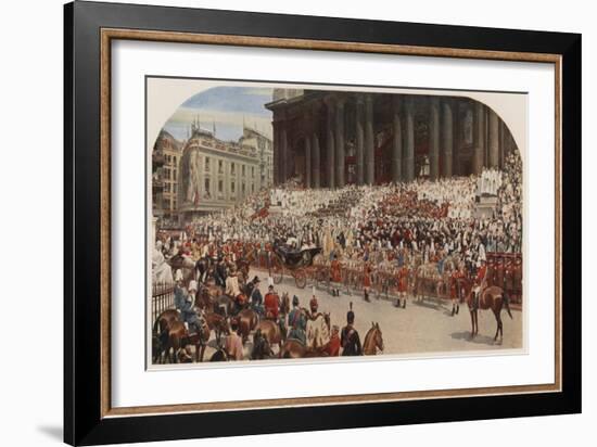 Queen Victoria's Diamond Jubilee, St Paul's Cathedral, London, 22 June 1897-Andrew Carrick Gow-Framed Giclee Print