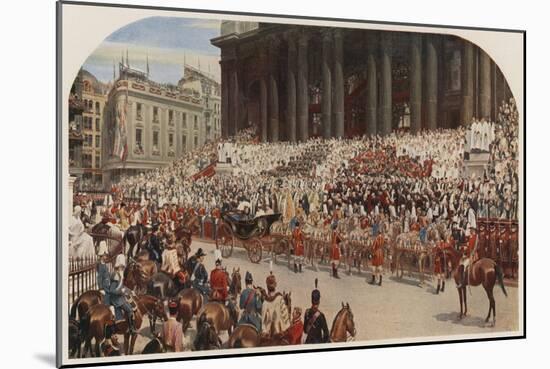 Queen Victoria's Diamond Jubilee, St Paul's Cathedral, London, 22 June 1897-Andrew Carrick Gow-Mounted Giclee Print