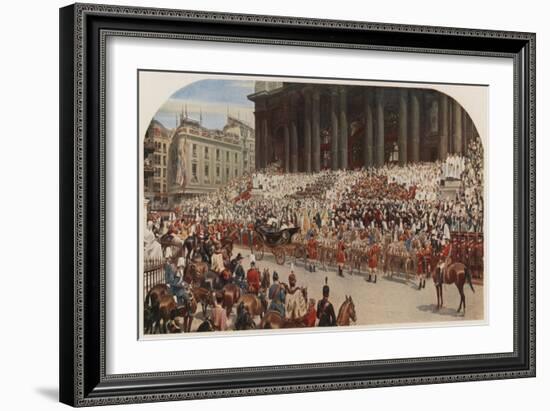 Queen Victoria's Diamond Jubilee, St Paul's Cathedral, London, 22 June 1897-Andrew Carrick Gow-Framed Giclee Print