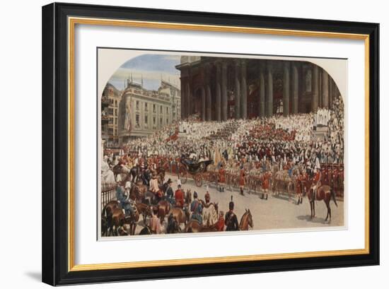 Queen Victoria's Diamond Jubilee, St Paul's Cathedral, London, 22 June 1897-Andrew Carrick Gow-Framed Giclee Print