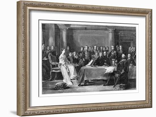 Queen Victoria's First Council, C1837-David Wilkie-Framed Giclee Print