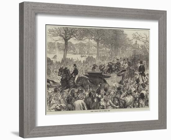 Queen Victoria's Visit to Victoria Park-Arthur Hopkins-Framed Giclee Print