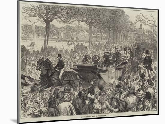 Queen Victoria's Visit to Victoria Park-Arthur Hopkins-Mounted Giclee Print