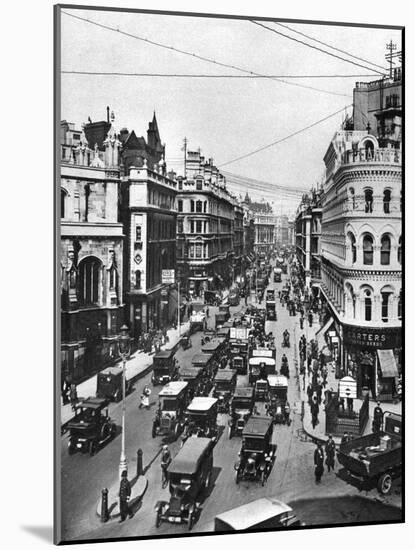 Queen Victoria Street at its Intersection with Cannon Street, London, 1926-1927-Frith-Mounted Giclee Print