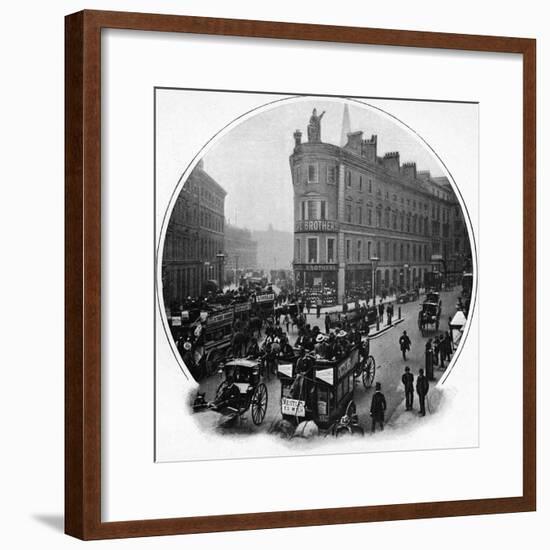 Queen Victoria Street (junction with Cannon Street), City of London, c1903-Unknown-Framed Photographic Print
