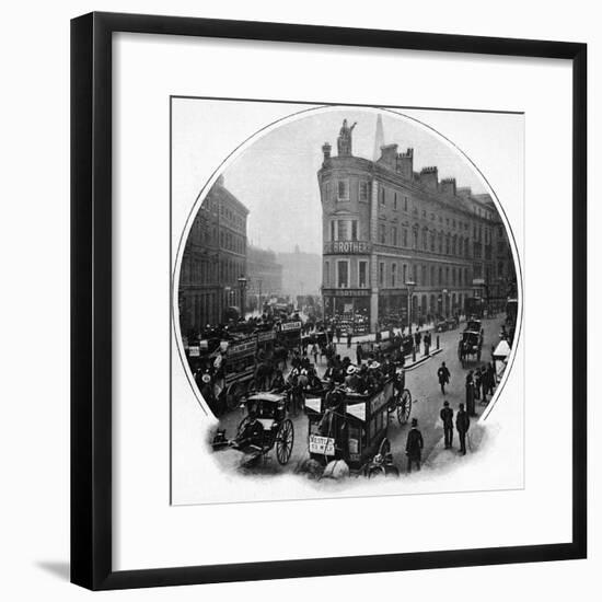 Queen Victoria Street (junction with Cannon Street), City of London, c1903-Unknown-Framed Photographic Print