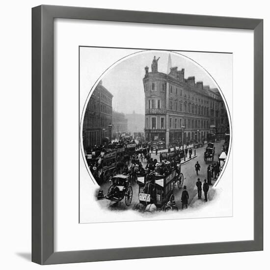 Queen Victoria Street (junction with Cannon Street), City of London, c1903-Unknown-Framed Photographic Print