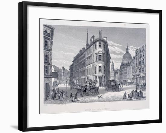 Queen Victoria Street, London, C1883-null-Framed Giclee Print