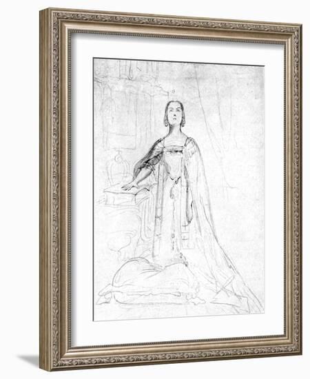 Queen Victoria Taking the Coronation Oath, 1837-George Hayter-Framed Giclee Print