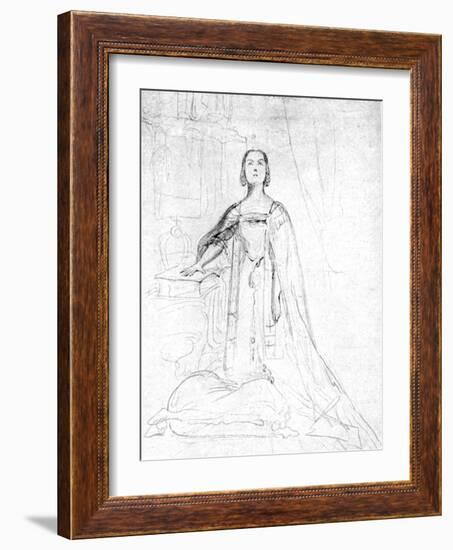 Queen Victoria Taking the Coronation Oath, 1837-George Hayter-Framed Giclee Print