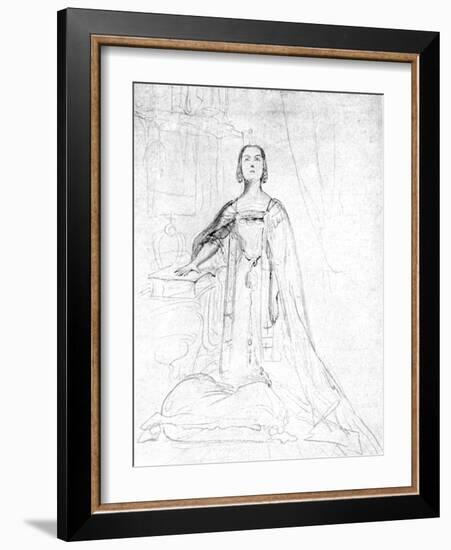 Queen Victoria Taking the Coronation Oath, 1837-George Hayter-Framed Giclee Print