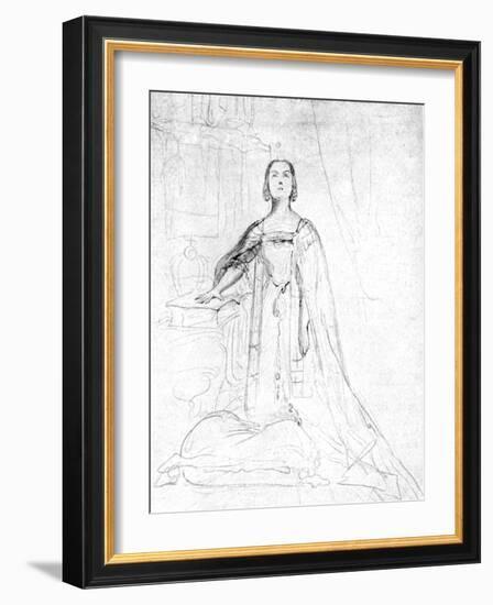 Queen Victoria Taking the Coronation Oath, 1837-George Hayter-Framed Giclee Print