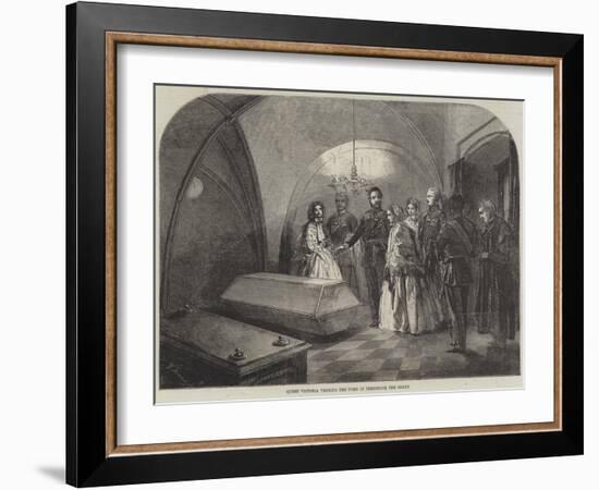 Queen Victoria Visiting the Tomb of Frederick the Great-null-Framed Giclee Print