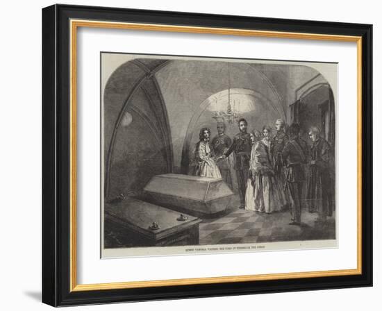 Queen Victoria Visiting the Tomb of Frederick the Great-null-Framed Giclee Print