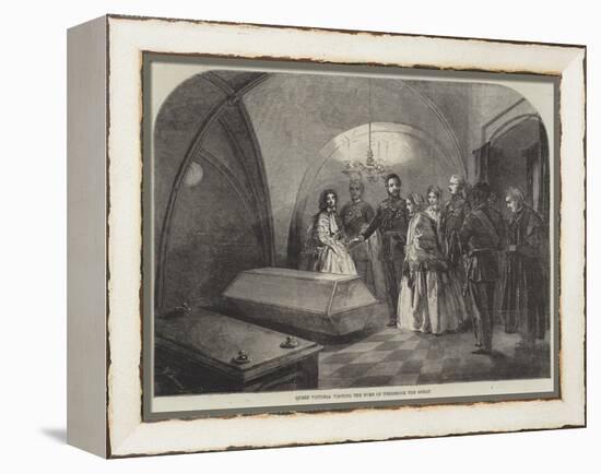 Queen Victoria Visiting the Tomb of Frederick the Great-null-Framed Premier Image Canvas