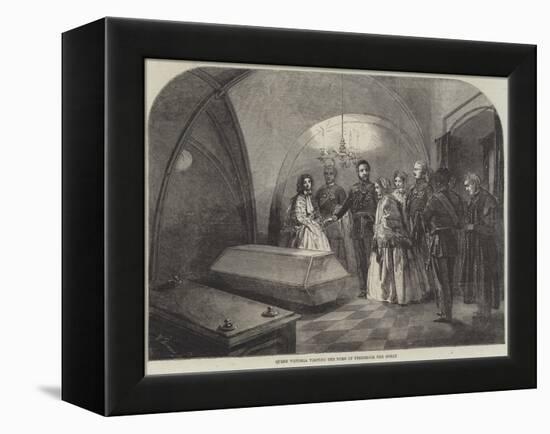 Queen Victoria Visiting the Tomb of Frederick the Great-null-Framed Premier Image Canvas