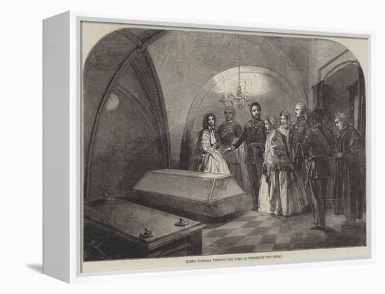 Queen Victoria Visiting the Tomb of Frederick the Great-null-Framed Premier Image Canvas