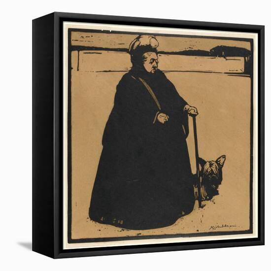 Queen Victoria (Woodcut)-William Nicholson-Framed Premier Image Canvas