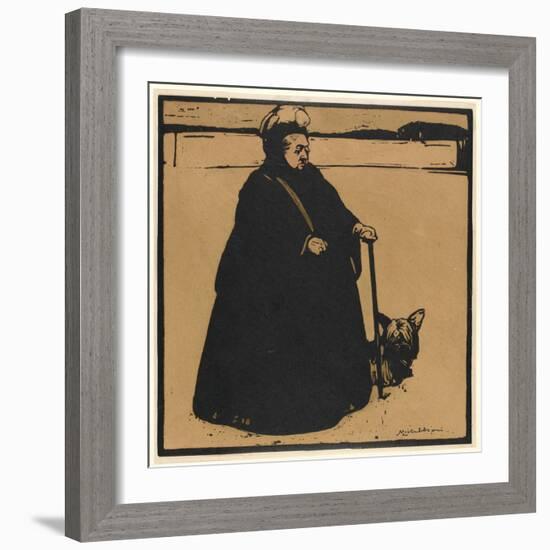 Queen Victoria (Woodcut)-William Nicholson-Framed Giclee Print