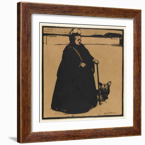 Queen Victoria (Woodcut)-William Nicholson-Framed Giclee Print