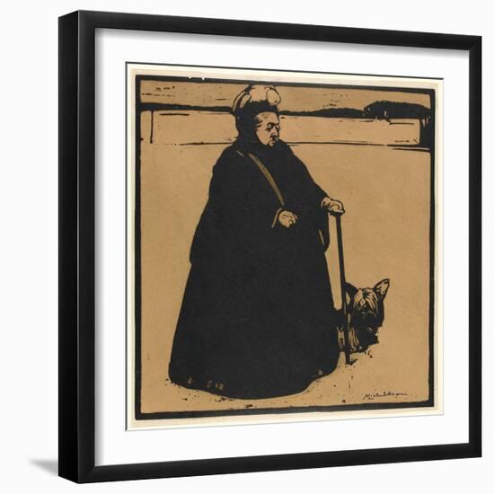 Queen Victoria (Woodcut)-William Nicholson-Framed Giclee Print