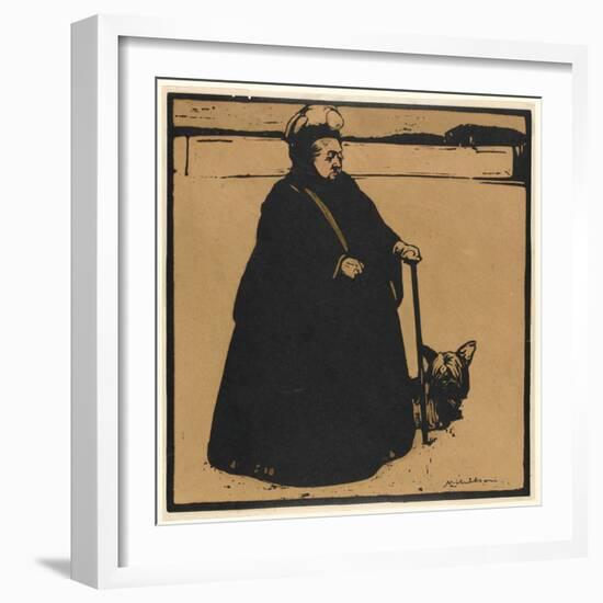 Queen Victoria (Woodcut)-William Nicholson-Framed Giclee Print