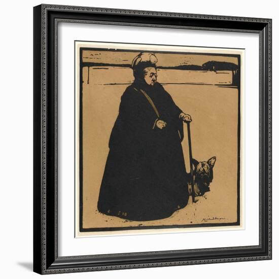 Queen Victoria (Woodcut)-William Nicholson-Framed Giclee Print