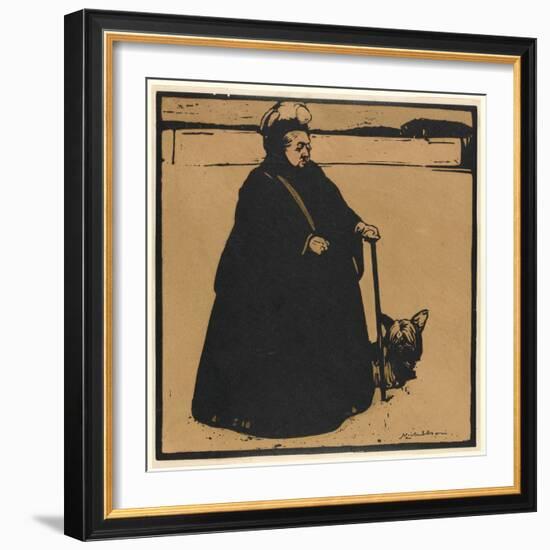 Queen Victoria (Woodcut)-William Nicholson-Framed Giclee Print