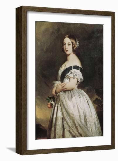 Queen Victoria-Franz Xaver Winterhalter-Framed Art Print