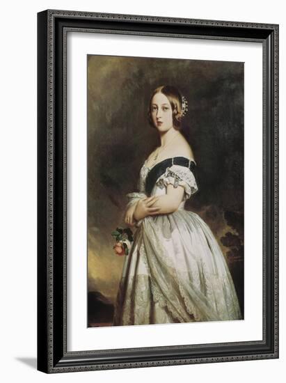 Queen Victoria-Franz Xaver Winterhalter-Framed Art Print