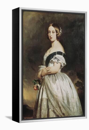 Queen Victoria-Franz Xaver Winterhalter-Framed Stretched Canvas