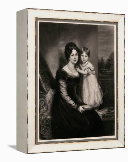 Queen Victoria-William Beechey-Framed Stretched Canvas