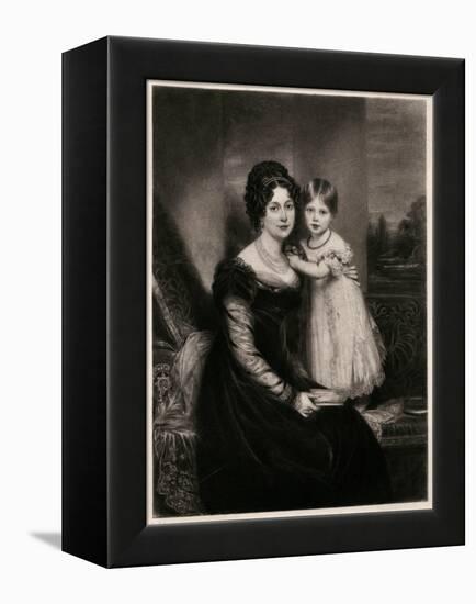 Queen Victoria-William Beechey-Framed Stretched Canvas