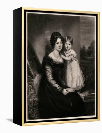 Queen Victoria-William Beechey-Framed Stretched Canvas