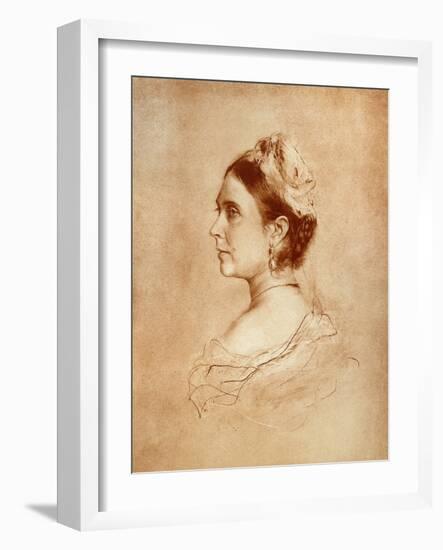 Queen Victoria-Franz Seraph von Lenbach-Framed Giclee Print