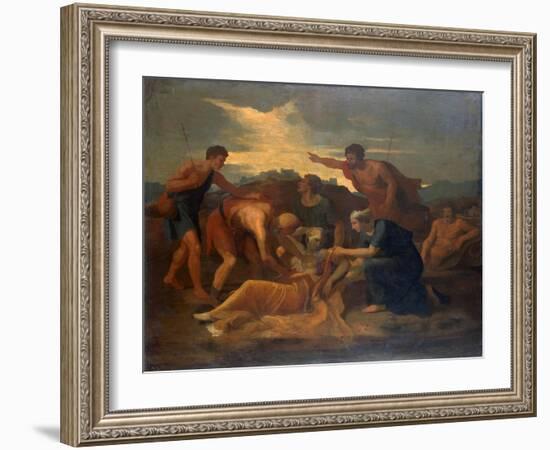 Queen Zenobia, 1640s-Nicolas Poussin-Framed Giclee Print