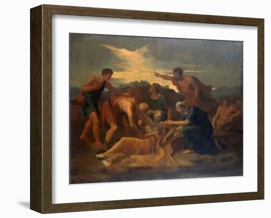 Queen Zenobia, 1640s-Nicolas Poussin-Framed Giclee Print