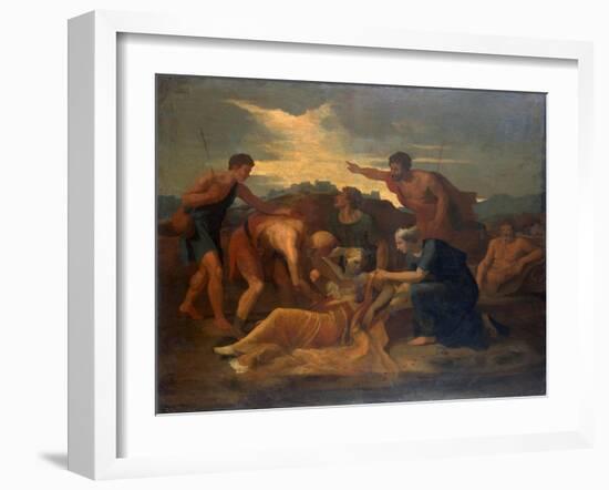 Queen Zenobia, 1640s-Nicolas Poussin-Framed Giclee Print