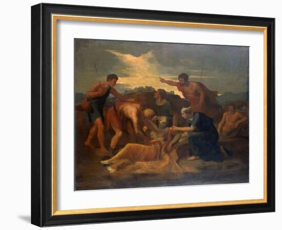 Queen Zenobia, 1640s-Nicolas Poussin-Framed Giclee Print