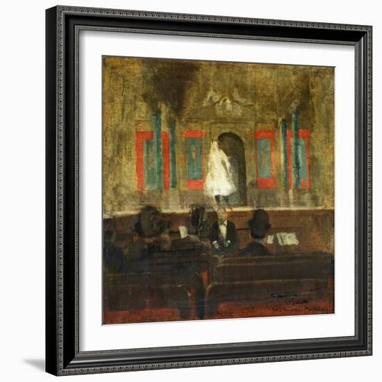 Queenie Lawrence on the Stage at Gatti's, C. 1888-Walter Richard Sickert-Framed Giclee Print